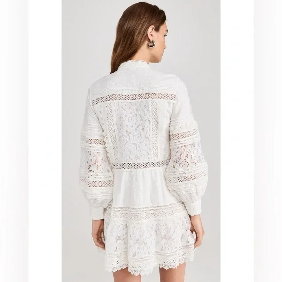 Alice + Olivia - White Lace Dress - XS
